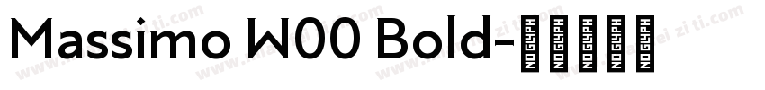 Massimo W00 Bold字体转换